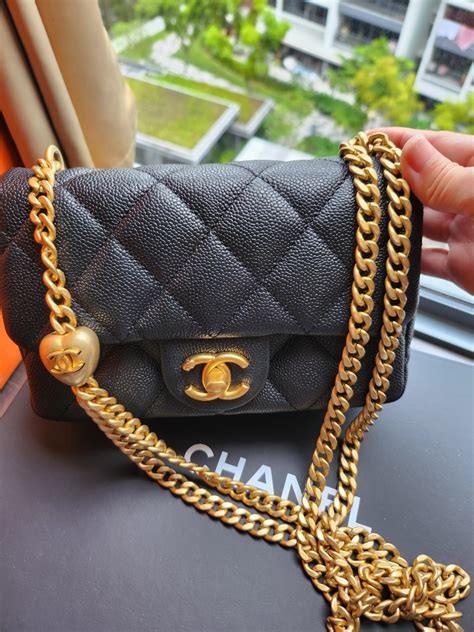 chanel mini flap heart crush|Chanel mini flap bags.